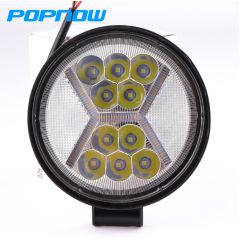 39LED Wide Angle 4inch 117W Round Automotive Led Work Light Yellow Strobe Flash