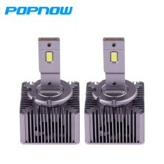 70W 10000LM D1 LED Bulbs Headlights Upgraded with Cooling Fans 6000K