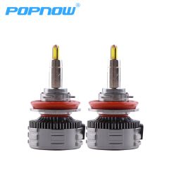 RC40 H11 Car Bulb Replacement H8 H9 4 Sides Extremely Bright with Turbo Silent Fan 6000K Cool White