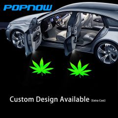 Weed Logo LED Projector Car Door Step Courtesy Welcome Lights