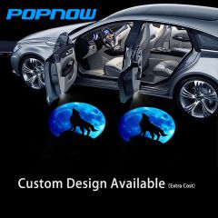 Wolf Blue Moon Car Door LED Logo Projector Lights