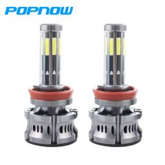 N8 H11 H8 Led Automobile HeadLamp, H9 Combo 100W 6500K Super Bright 8 Sided Plug N Play Waterproof