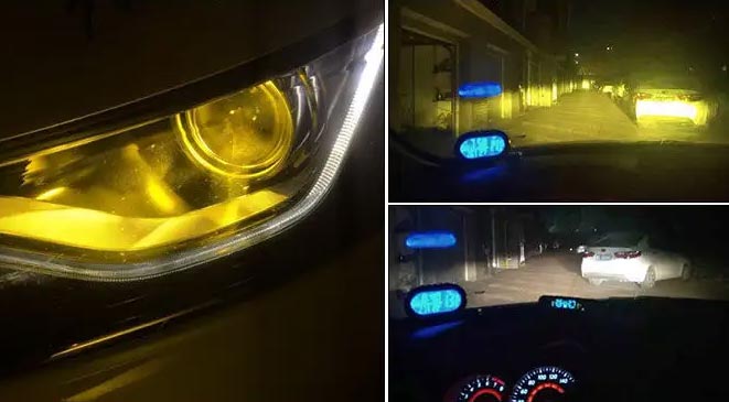 What are three-color temperature automotive LED headlights?