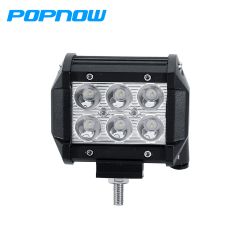 LED Light Bar 18W Dual Row Spot Waterproof for Trucks Jeep UTV ATV