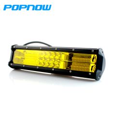 12inch 180W Amber Flood Spot Combo Led Light Bar Triple Rows Mounting Bracket