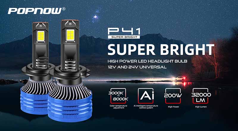 Double Intelligent IC P41 Led Headlight Replacement