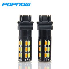 White Amber 3157 5730 30SMD Wedge Base LED Bulbs 12V for Auto Interior