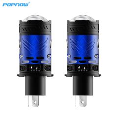 Super Bright 130W Led Projector Lens Led Lights Bulb High Low Beam Bi Led Projector Lens Car H4 Led Headlights