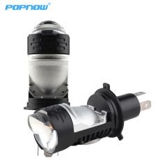 Mini H4 Led Projector Lens Headlights Cool White Plug and Play 18000LM H4 Led Lens Bulb Led Headlights