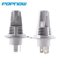 T100 H4 HB2 9003 Hi/Lo Beam Led Light Car Bulbs, White 6500K Wireless fanless mini size fanless