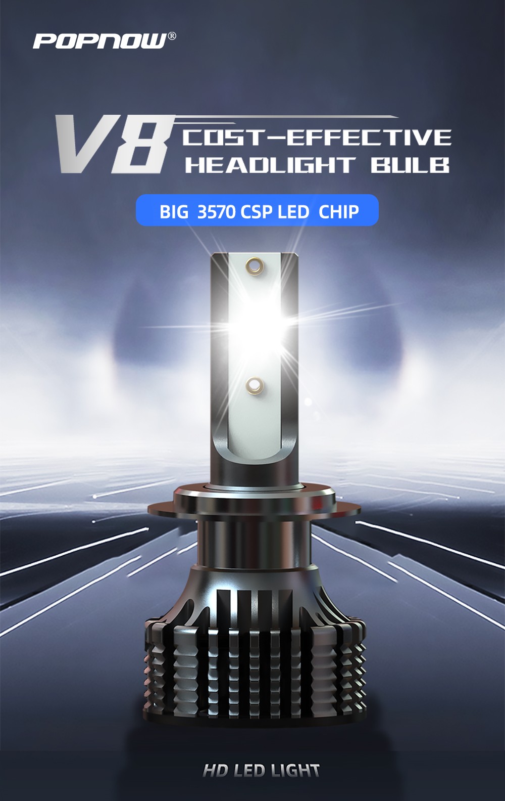 Super cost-effective led headlight V8 Series