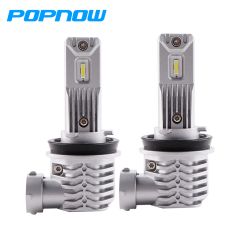 T100 H11/H8/H9 Led Car Lights, 60W 6000LM 6500K Mini Size Plug and Play No Adapter Required fanless